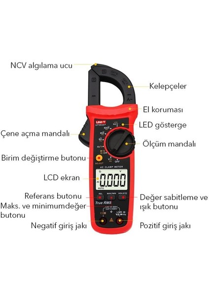 Ut202a+ Dijital Pens Ampermetre