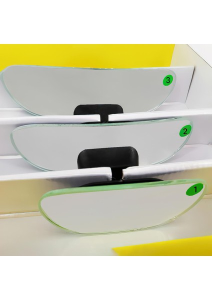 Oval Takgör Oto Iç Dikiz Ayna Seti 3 Lü Küçük Boy