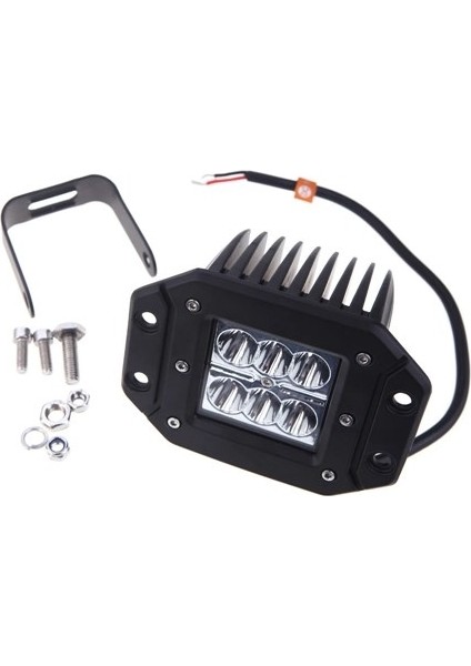 6 LED 18 W Beyaz 2 Modlu Çakarlı Gömme Kabin Lambası Off Road Çalışma Sis Lambası fiyatları