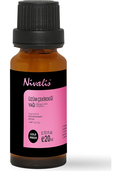 Üzüm Çekirdeği Taşıyıcı Yağı 20 ml