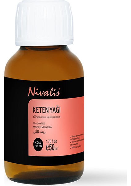 Keten Tohumu Taşıyıcı Yağı 50 ml