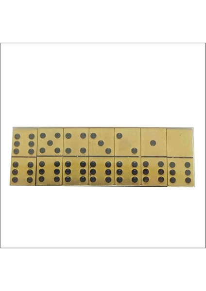 Prinç Domino Demir Domino Taşı Seti Taş Boyu 2,7x1,5cm