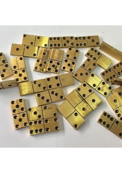 Prinç Domino Demir Domino Taşı Seti Taş Boyu 2,7x1,5cm