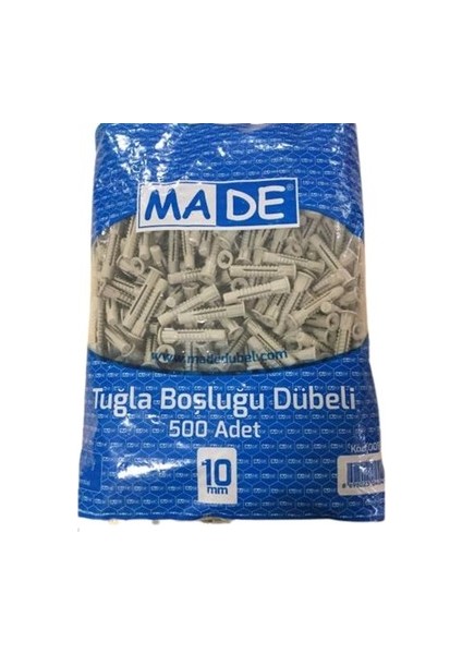 10 mm Tuğla Boşluk Dübeli- 500 Adet
