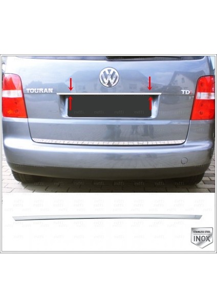 VW Touran Krom Bagaj Çıtası 2003-2015 Paslanmaz Çelik