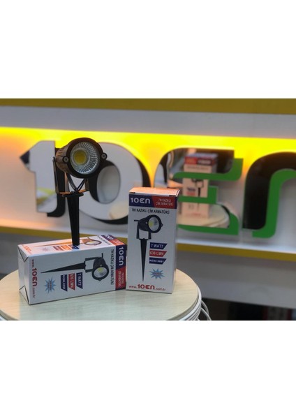 7W Kazıklı Çim Armatürü Amber