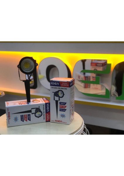 7W Kazıklı Çim Armatürü Amber fiyatları