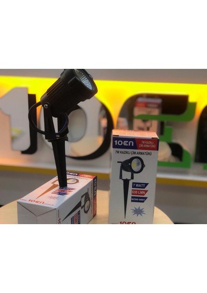 7W Kazıklı Çim Armatürü Amber fırsatları