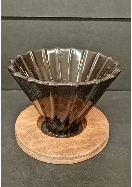 Ahşap Stantlı V60 Dripper Brosilikat Kahve Sürahisi Set fiyatları