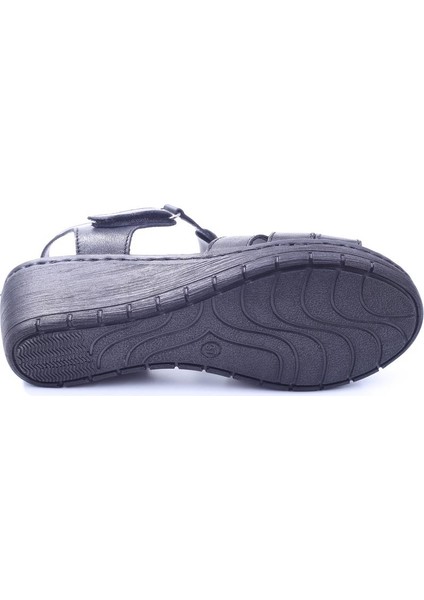 Lobeno 22-D-008 Dolgu Topuk Günlük Anatomik Deri Sandalet indirimleri