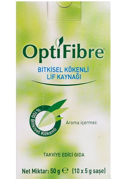 5 gr x 10 Saşe Bitkisel Lif Kaynağı