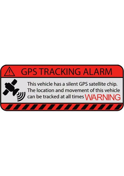 4 Adet Gps Tracing Takip Etiketi Uyarı Yapıştırması 10CM Md7
