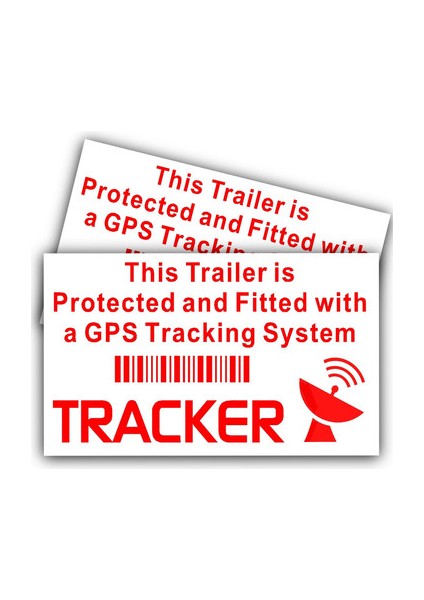 4 Adet Gps Tracing Takip Etiketi Uyarı Yapıştırması 10CM MD18