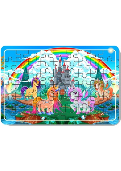 Unicorn, Deniz Kızı, Aydede, Kırmızı Başlıklı Kız 54 Parça Ahşap Puzzle A41701