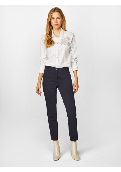 Kadın Slim Fit Klasik Pantolon