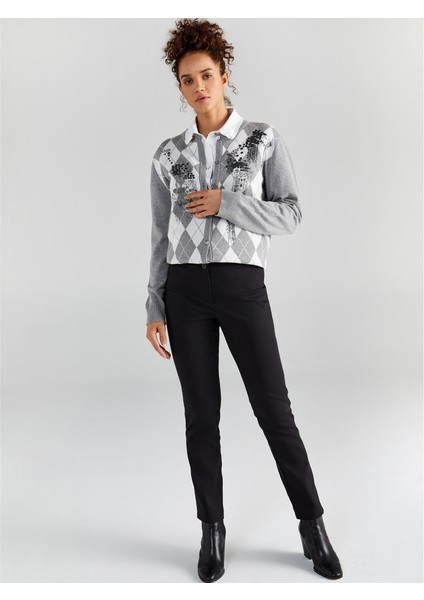 Kadın Slim Fit Klasik Pantolon