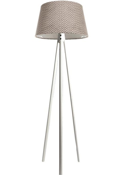 Oval 3 Ayak Tripod Lambader Abajur Köşe Lambası Ahşap Beyaz Ağaç Country Dekor Lamba Aplik Masif Doğal