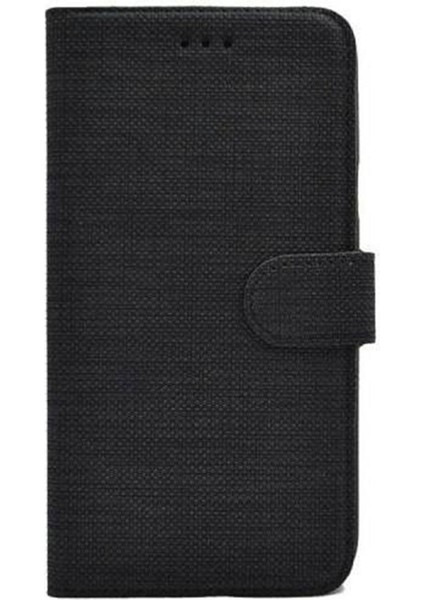 Huawei Mate 20 Lite Standlı Kartvizitli ve Para Gözlü Kumaş Cüzdan Kılıf modelleri