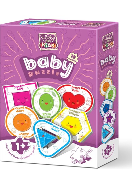 Art Puzzle Art Kids Şekiller ve Renkler Baby Puzzle