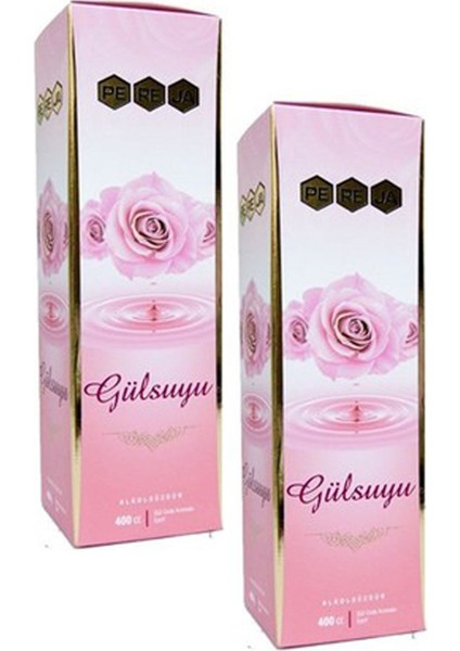Alkolsüz Gül Suyu 400 ml x 2