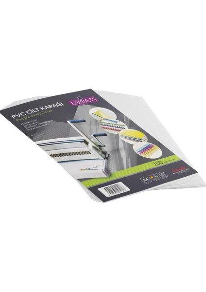 A4 300 Micron Pp Cilt Kapağı 100'LÜ Beyaz