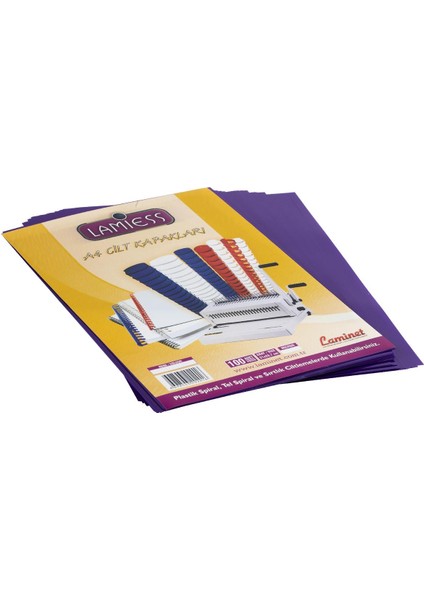 A4 500 Micron Pp Cilt Kapağı 50'li Mor
