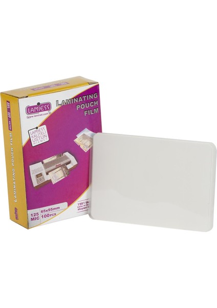 65 X 95 Mm 125 Mıc.Polyester Laminasyon Filmi 400'Lü
