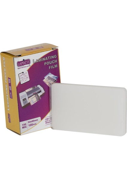 54 X 86 Mm 150 Mıc.Polyester Laminasyon Filmi 400'Lü