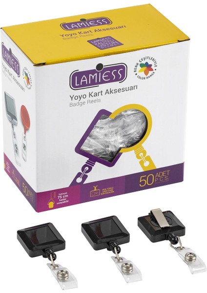 Lms 363 Kare Yoyo Siyah 50'li