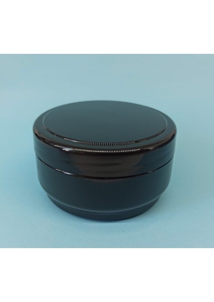 10 Adet 50 ml Siyah Boş Pomat Krem Kozmetik Kutusu