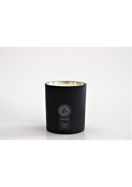 Mum 250G Soya Sevgililer Günü Kutu Siyah-Gold 500G Cam 8X9CM Phaselıs Koku