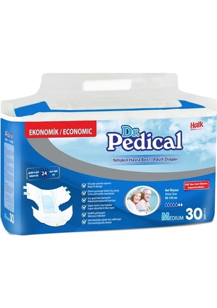 Dr. Pedical Hasta Bezi Bağlamalı Medium 30 Adet