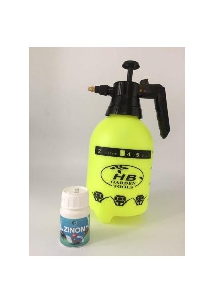 Hb Mekanik El Pompası 2 Lt + 50 ml Zinon Sc 10 Kokusuz [tüm Haşereler Için Kullanılabilir]