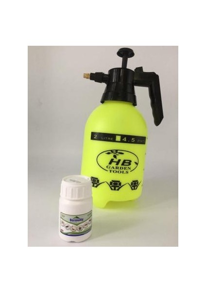 Bahçe ve Kapalı Alanlar Için Bermuda Ew Genel Haşere Öldürücü 50 ml + Hb Mekanik El Pompası 2 Lt