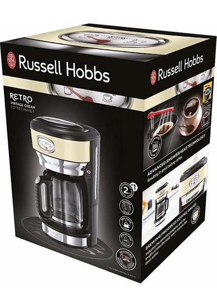 Russell Hobbs 21702-56 Retro Krem Kahve Makinesi