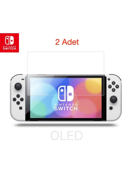 Gd 34 Nintendo Switch OLED Ekran Koruyucu Temperli Cam Premium Pro 9h 2 Adet Dobe