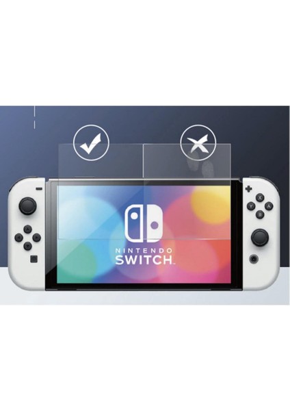 Gd 34 Nintendo Switch OLED Ekran Koruyucu Temperli Cam Premium Pro 9h 2 Adet Dobe