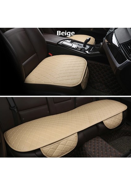 Taytüyü Lüks Kalın Kumaş Bej Capitone Oto Koltuk Minderi Koltuk Koruyucu modelleri
