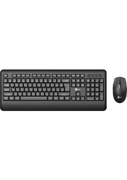 Lecoo KW202 Kablosuz Q Klavye  Mouse Set Siyah