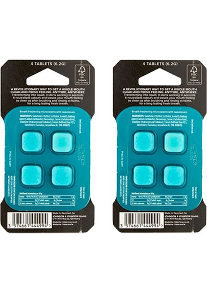 Go Tabs Clean Mint Çiğneme Tableti 4 Lü x 2 Adet