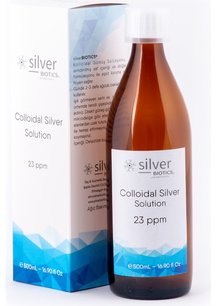 23 Ppm 500ML Kolloidal Gümüş Suyu Hydrasense