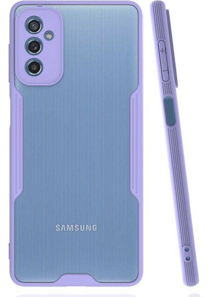 Samsung Galaxy M52 Kılıf Kamera Korumalı Colorful Kapak - Lila