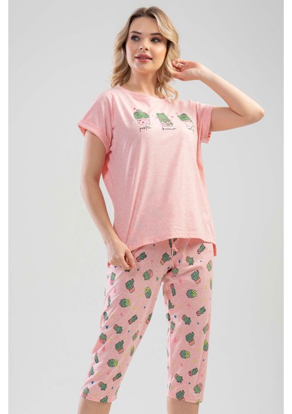 Düşük Omuzlu Double Kısa Kol Yırtmaclı Kaprili Pijama Takım fiyatları