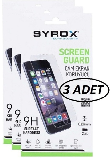 iPhone 8 (3 Adet) Ekran Koruyucu Cam