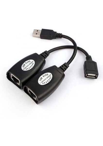 USB RJ45 Extension Adaptör USB Cat5 Cat6 USB Ethernetle Uzatma