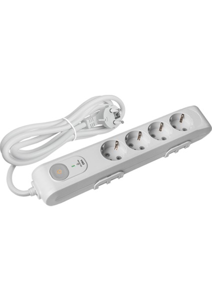 ML-90117630 Multi-Let 4lü Şok Korumalı Priz Çocuk Korumalı Topraklı 1,5 Metre Kablolu Grup Priz