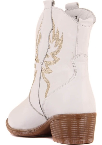 Sail Lakers - Beyaz Deri Nakışlı Kadın Bot fırsatları