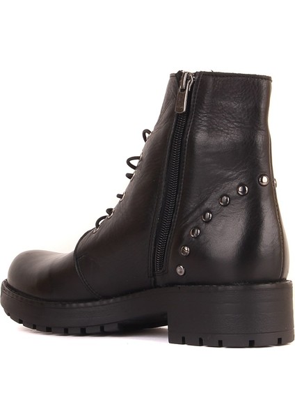 Sail Lakers - Siyah Deri Fermuarlı Kadın Bot fırsatları
