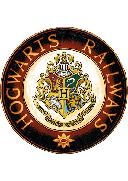 Hogwarts Railways Tabelası 27,5 x 27,5 x 5 Mdf Uv Baskılı