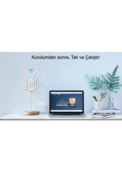 AC1200 Dual-Band Wi-Fi Repeater Wifi Pro Sinyal Güçlendirici, Kablosuz Wall Plug, Menzil Genişletici